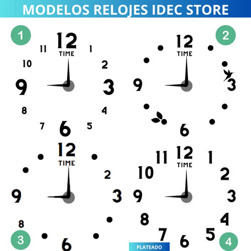 IDEC STORE 3D Adjustable Wall Clock 120cm x 120cm 1