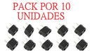 Pack X10 Adaptador Ficha Americana Pata Chata A Redonda Env 1