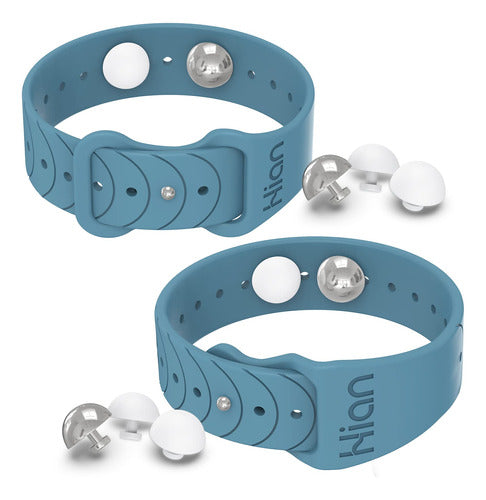 Pulsera Ajustable De Acupresion Para Nauseas-4un Azul 0