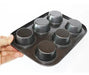 Non-Stick Teflon 6-Cavity Muffin Cupcake Pan 2