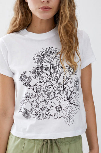 Printed Flower T-Shirt by Rimmel 7