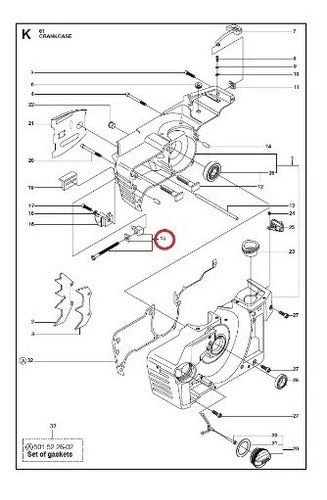 Husqvarna Tensor De Cadena Completo 61/268/288XP Alternativo 1