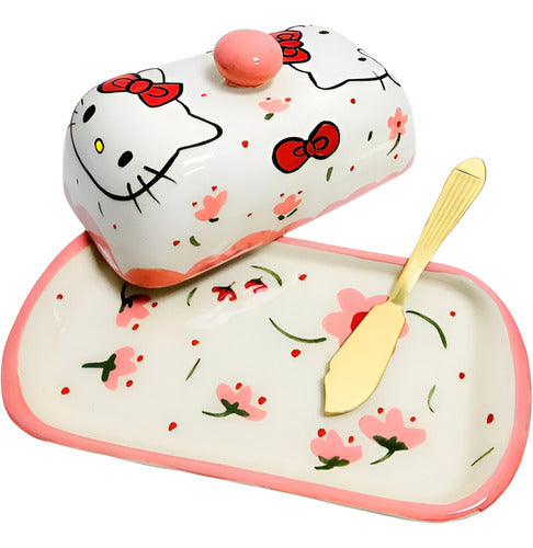 Ojalá Te Pase! Hello Kitty Blanca Butter Dish 0