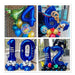 Silverled 80cm Metallic Balloon Blue Happy Birthday 7