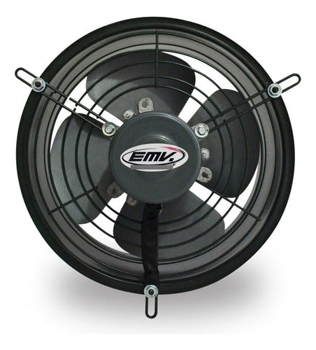 Semi-Industrial Air Extractor Ø 25 Cm + Reversible Mobile Grille Motor with Bearings 0