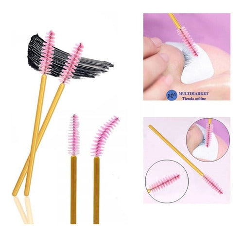 Multimarket 50 Eyebrow Lash Microblading Brushes 1