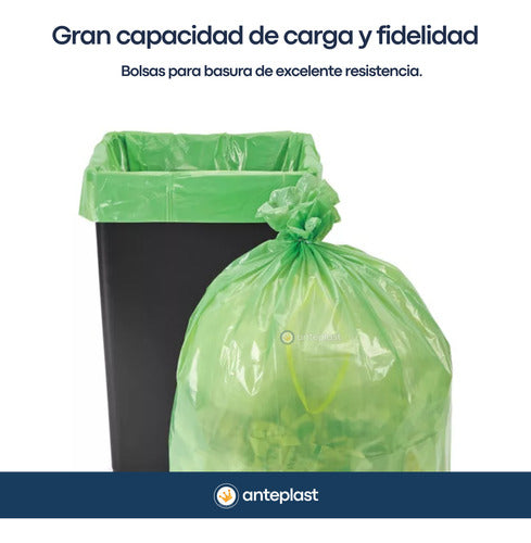 300 Bolsa De Residuo Consorcio Basura Verde Resisten 50x70 4