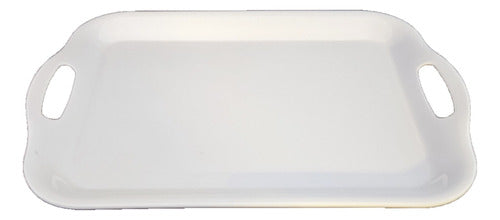 Rupor SRL Set of 6 White Melamine Rectangular Baking Trays 30cm 0