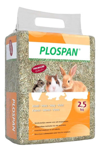 Heno Plospan Para Roedores Y Conejos 75 Litros / 2,5kg 0