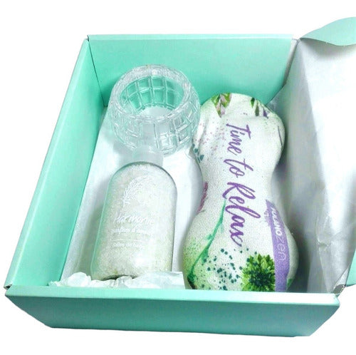 Relaxation Gift Box Set with Jasmine Aroma - Perfect Christmas Gift - Regalo Navidad Set Relax Gift Box Jazmín Kit Aroma Spa N48