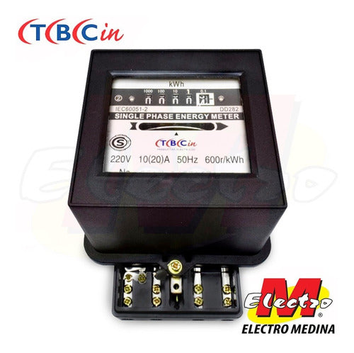 TBCin Monophase 20A Electric Meter DD282 Electro Medina 2