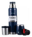 Terrano Stainless Steel 1L Thermos Without Handle + Mate with Lid + Straw 7