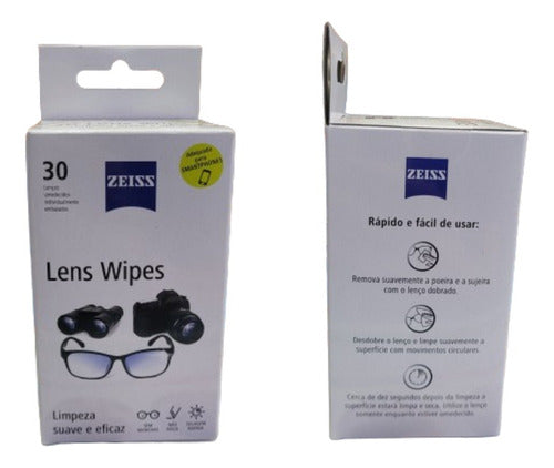 Kit Lens Wipes Zeiss C/ 180 Lenços Umedecidos - 6 Caixas 1