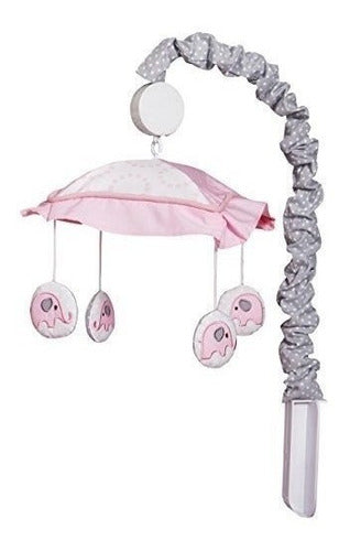 Geenny Optimababy Rosa Gris Elefante Movil Musical 0