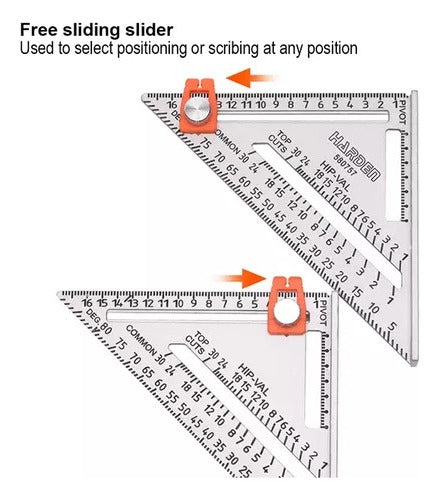 Harden Carpenter Square 260 mm at 45° with Hat 1