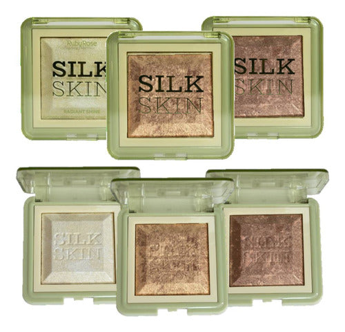 24 Iluminador Mosaico Silk Skin G1 Hbf1600 Ruby Rose Atacado 2