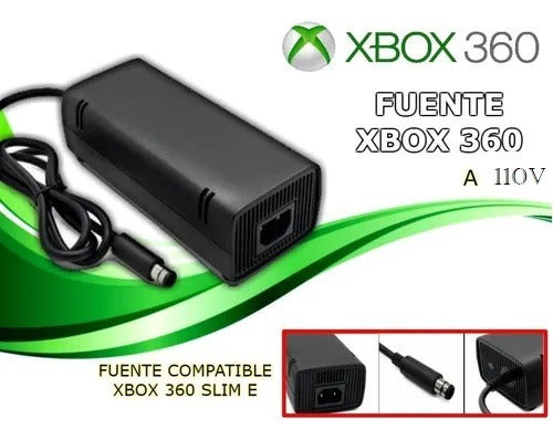 Xbox 360 Slim 110V 1 Pin Power Supply New Original Microsoft 2