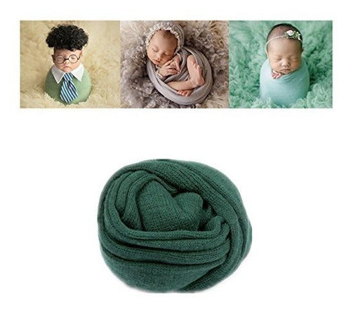 Coberllus Newborn Baby Photo Props Blanket Stretch Knit 0