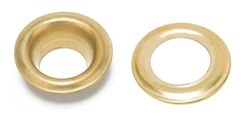 Reinforced Stainless Steel Brass Eyelets N28 x 144 for Nautical Canvas 0
