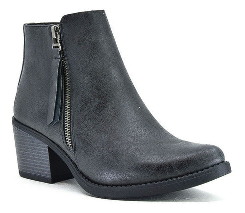 Korium Luxem Casual Low-Heel Boot with Zipper 5