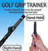 Entrenador De Swing De Golf Plegable Portatil Derecha Negro 3