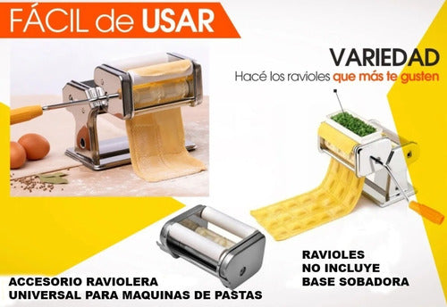 Gadnic Raviolera Accesorio Para Maquina De Pastas 15cm + Ravioles 4