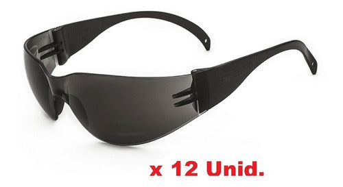 Steelpro Spy 520075530 Safety Glasses X 12 UV100% Gray 0
