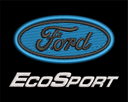 Embroidered Ford Ecosport Logo Patch Embroidery Matrix 0
