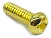 2 Parafuso Dourado Aço Chave Seletora Guitarra 3,5x6,3x12 Mm 7