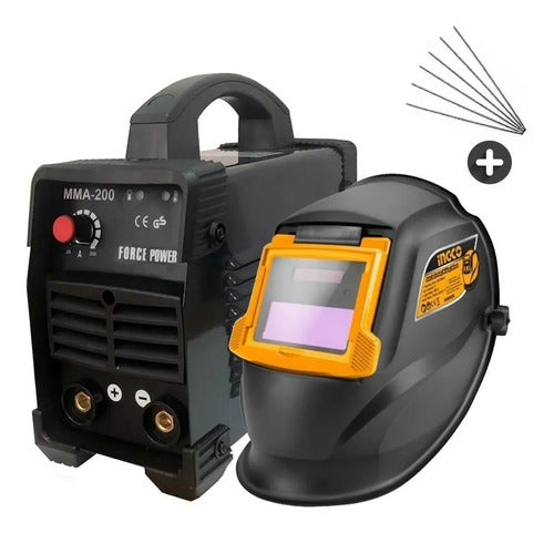 TYT Inverter Welder 200 Amp Pro + Helmet + Electrodes Pro 1