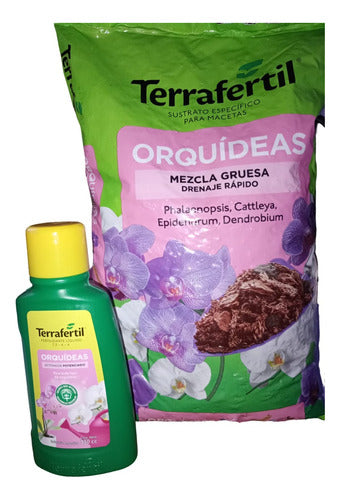 Terra Fértil Sustrato Para Orquídeas + Fertilizante Para Orquídeas 1