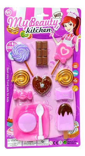 My Beauty Set 12 Pcs Chocolate Kitchen Playset Blister Toy 1