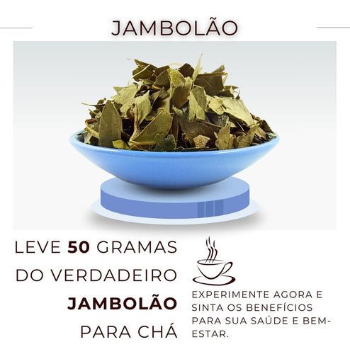 Jambolão Ervas Secas P Chá Ervas 100% Pura 50g 1