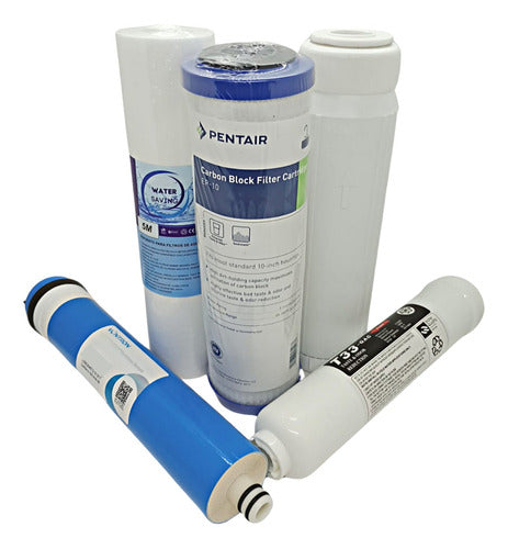 Kit De Filtros P/ Osmosis Inversa 5 Etapas Membrana 50 Gpd 0