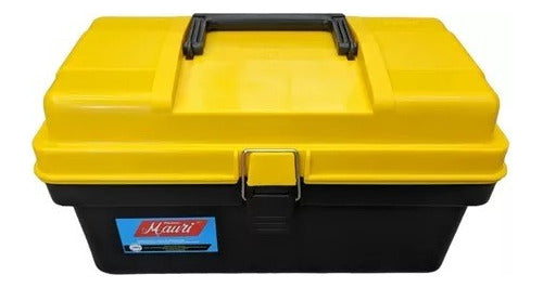 Mauri 14" Plastic Tool Box with Removable Tray - 335x175x180 mm 0