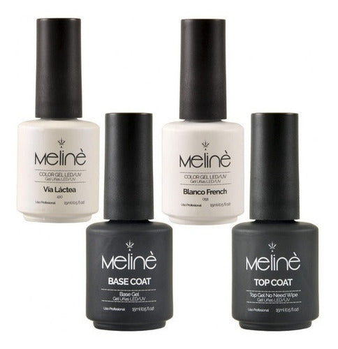 Kit Esmaltado Semipermanente French: Base Coat + Top Coat + 0