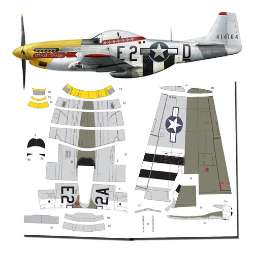 P-51D Mustang 1:33 Papercraft 0
