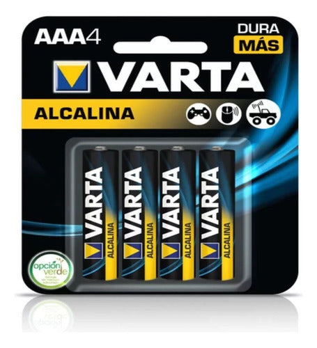 Pilas Alcalinas Varta Aaa X4 Serviciopapelero 0