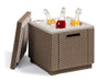 Allibert Ice Cube Light Brown Cooler Table 1