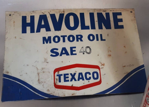 Cartel Chapa Havoline 0