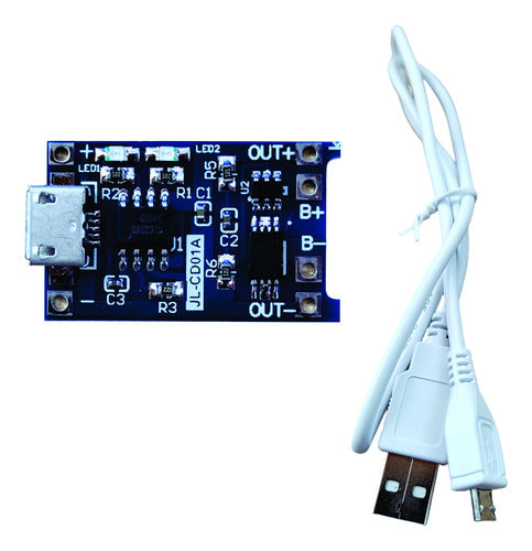 Modulo Tp4056 Carga Mini Usb 5v 1a 18650 Bateria Litio 0