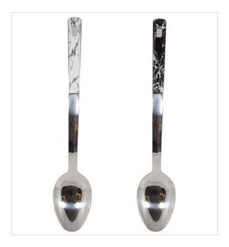Stainless Steel Spoon 37 cm | Marble 1