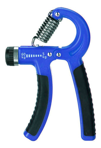 Hand Grip Com Ajuste Azul 5kg A 60kg Fisioterapia 0