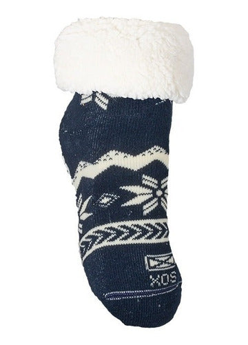 Warm Slipper Socks Sox Pantu01 Printed Fleece Anti-Slip 0