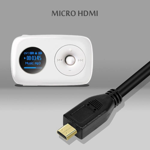 UCEC Spiral Micro HDMI to Full HDMI Cable 30cm 4