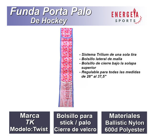 TK Funda Porta Palo De Hockey Stick T4 Twist Con Bolsillo 1