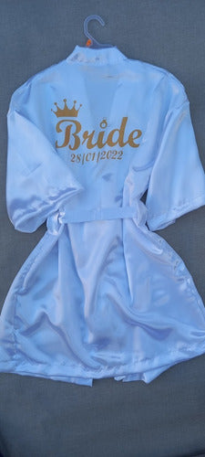 Lorela Personalized Sublimated Satin Robe 5