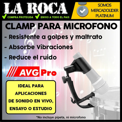 Clamp De Bateria Microfonos Takstar Mh8 La Roca 2