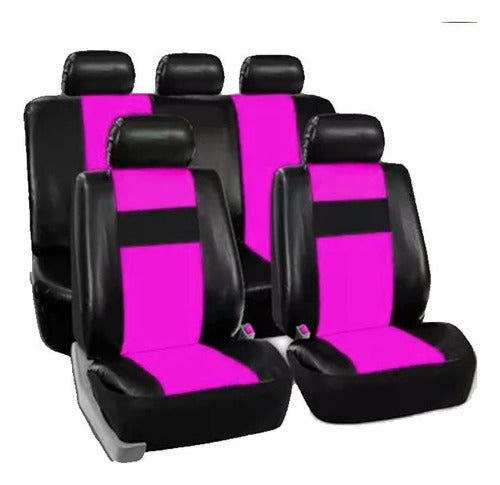 Universal Adjustable Leatherette Seat Covers for VW Gol I III Trend Voyage Power AB9 4