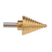 Titanium Coated Step Drill Bit Tool - Tri 0